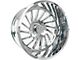 Arkon Off-Road Caesar Chrome 8-Lug Wheel; Left Directional; 22x12; -51mm Offset (10-18 RAM 2500)