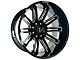 Arkon Off-Road Churchill Gloss Black Milled 8-Lug Wheel; 20x10; -25mm Offset (10-18 RAM 2500)