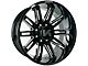 Arkon Off-Road Churchill Gloss Black Milled 8-Lug Wheel; ; 22x12; -51mm Offset (10-18 RAM 2500)