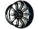 Arkon Off-Road Churchill Gloss Black Milled 8-Lug Wheel; 20x10; -25mm Offset (10-18 RAM 3500 SRW)