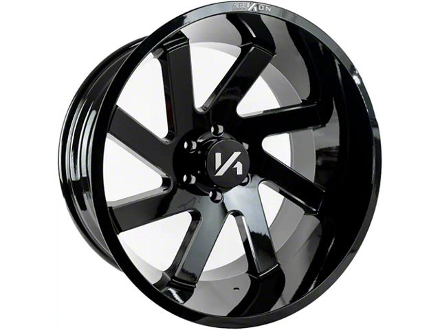 Arkon Off-Road Lincoln Gloss Black Milled 8-Lug Wheel; Right Directional; 20x10; -25mm Offset (10-18 RAM 3500 SRW)