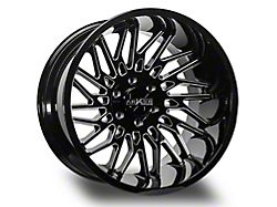 Arkon Off-Road Apollo Gloss Black Milled 6-Lug Wheel; 20x12; -51mm Offset (14-18 Sierra 1500)