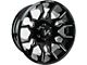 Arkon Off-Road Roosevelt Gloss Black with Milled Edges 6-Lug Wheel; 20x10; -25mm Offset (94-01 RAM 1500)