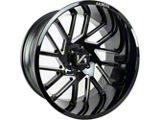 Arkon Off-Road Mandela Gloss Black Milled 6-Lug Wheel; Right Directional; 20x10; -25mm Offset (21-25 F-150)