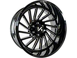 Arkon Off-Road Caesar Gloss Black Milled 5-Lug Wheel; 20x12; -51mm Offset (02-08 RAM 1500, Excluding Mega Cab)