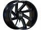 Arkon Off-Road Lincoln Gloss Black Milled 5-Lug Wheel; Left Directional; 22x12; -51mm Offset (02-08 RAM 1500, Excluding Mega Cab)