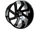 Arkon Off-Road Lincoln Gloss Black Milled 8-Lug Wheel; Right Directional; 20x10; -25mm Offset (19-24 RAM 2500)