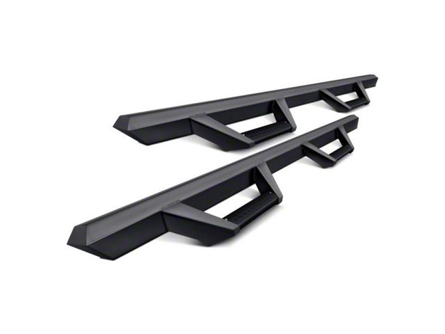 Armordillo AR Drop Side Step Bars; Matte Black (15-22 Canyon Crew Cab)