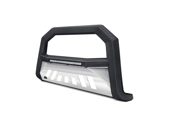 Armordillo AR Series Bull Bar with Aluminum Skid Plate; Matte Black (15-22 Canyon)