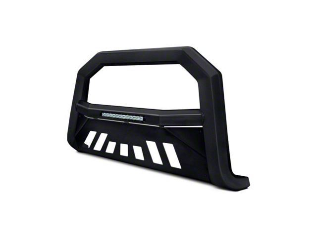 Armordillo AR-T Series Bull Bar with LED Light Bar; Pre-Drilled for Front Parking Sensors; Matte Black (15-22 Canyon)