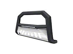 Armordillo AR Series Bull Bar with LED Light Bar and Aluminum Skid Plate; Matte Black (05-11 Dakota)