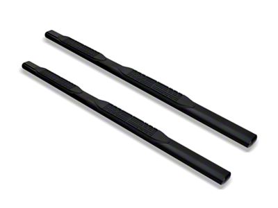 Armordillo 4-Inch Oval Side Step Bars; Black (01-03 F-150 SuperCrew)