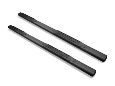 Armordillo 4-Inch Oval Side Step Bars; Matte Black (99-03 F-150 SuperCab)