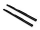 Armordillo 4-Inch Oval Side Step Bars; Black (11-16 F-250 Super Duty Regular Cab)