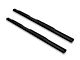 Armordillo 4-Inch Oval Side Step Bars; Black (17-24 F-250 Super Duty SuperCrew)