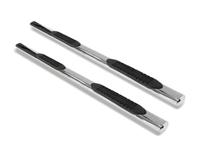 Armordillo 4-Inch Oval Side Step Bars; Polished (11-16 F-250 Super Duty Regular Cab)