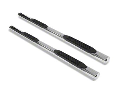 Armordillo 4-Inch Oval Side Step Bars; Polished (11-16 F-250 Super Duty SuperCab)