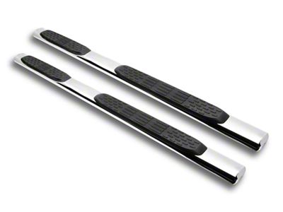 Armordillo 5-Inch Oval Side Step Bars; Polished (11-16 F-250 Super Duty SuperCab)