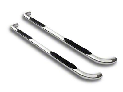 Armordillo 5-Inch Oval Side Step Bars; Polished (01-03 F-250 Super Duty SuperCrew)