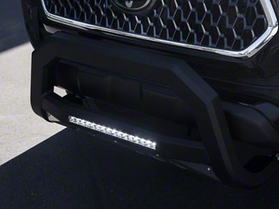 Armordillo AR Series Bull Bar with Aluminum Skid Plate and LED Light Bar; Matte Black (05-07 F-250 Super Duty)