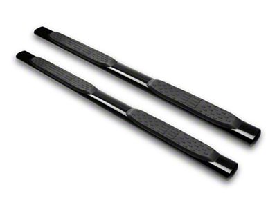 Armordillo 5-Inch Oval Side Step Bars; Black (11-16 F-350 Super Duty SuperCab)