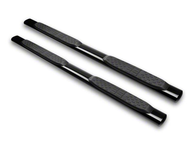 Armordillo 5-Inch Oval Side Step Bars; Black (11-16 F-350 Super Duty SuperCrew)