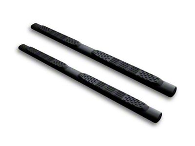 Armordillo 5-Inch Oval Side Step Bars; Polished (11-16 F-350 Super Duty SuperCab)