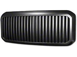 Armordillo Vertical Style Upper Replacement Grille; Gloss Black (11-16 F-350 Super Duty)