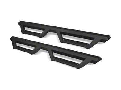 Armordillo AR Drop Side Step Bars; Matte Black (17-24 F-350 Super Duty SuperCab)