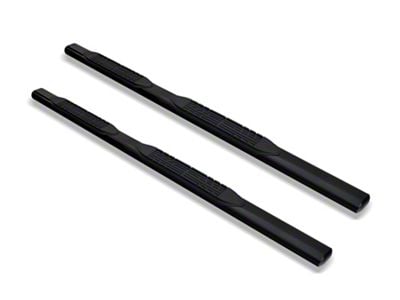 Armordillo 4-Inch Oval Side Step Bars; Black (02-08 RAM 1500 Regular Cab)