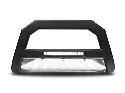 Armordillo AR Series Bull Bar with Aluminum Skid Plate and LED Light Bar; Matte Black (09-18 RAM 1500, Excluding Rebel)