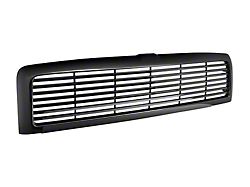 Armordillo Horizontal Style Upper Replacement Grille; Gloss Black (94-01 RAM 1500)