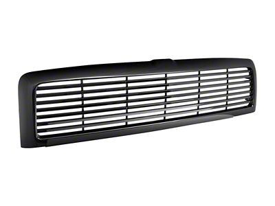 Armordillo Horizontal Style Upper Replacement Grille; Gloss Black (94-01 RAM 1500)