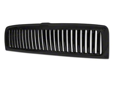 Armordillo Vertical Style Upper Replacement Grille; Gloss Black (94-01 RAM 1500)