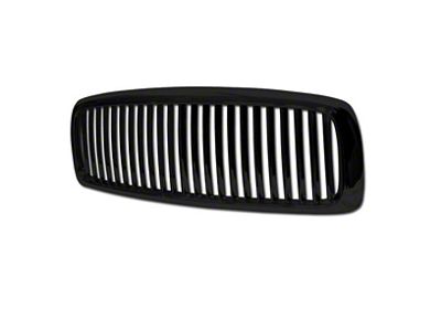 Armordillo Vertical Style Upper Replacement Grille; Gloss Black (03-05 RAM 2500)