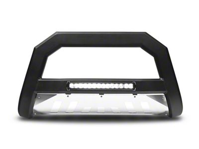 Armordillo AR Series Bull Bar with LED Light Bar and Aluminum Skid Plate; Matte Black (94-02 RAM 3500)