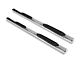 Armordillo 4-Inch Oval Side Step Bars; Body Mount; Polished (99-18 Sierra 1500 Extended/Double Cab)