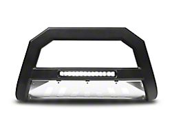 Armordillo AR Series Bull Bar with Aluminum Skid Plate and LED Light Bar; Matte Black (99-06 Sierra 1500)