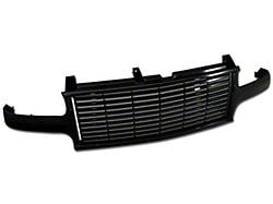 Armordillo Horizontal Style Upper Replacement Grille; Black (99-02 Silverado 1500)