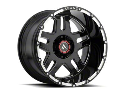 Asanti Enforcer Gloss Black Milled 8-Lug Wheel; 20x9; 18mm Offset (03-09 RAM 2500)