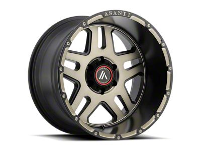 Asanti Enforcer Matte Black Machined Tint 8-Lug Wheel; 20x12; -44mm Offset (03-09 RAM 2500)