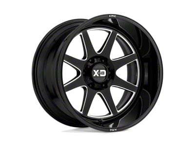 Asanti Warthog Satin Black Milled 8-Lug Wheel; 22x12; -44mm Offset (03-09 RAM 2500)