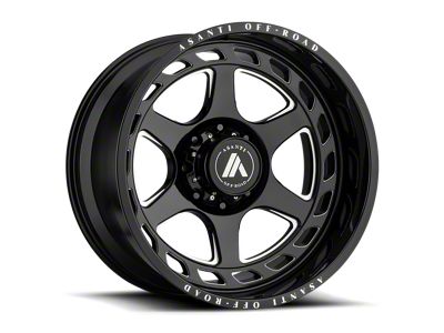 Asanti Anvil Gloss Black Milled 6-Lug Wheel; 20x10; -18mm Offset (04-08 F-150)