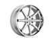 Asanti Kaiser Brushed Silver with Chrome Lip 6-Lug Wheel; 22x9.5; 30mm Offset (04-08 F-150)