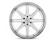 Asanti Kaiser Brushed Silver with Chrome Lip 6-Lug Wheel; 22x9.5; 30mm Offset (04-08 F-150)