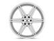 Asanti Alpha 6 Brushed Silver 6-Lug Wheel; 20x9; 30mm Offset (07-13 Sierra 1500)