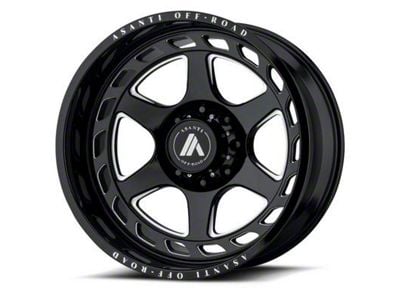 Asanti Anvil Gloss Black Milled 6-Lug Wheel; 20x12; -44mm Offset (07-13 Sierra 1500)