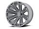 Asanti Cleaver Titanium Brushed 6-Lug Wheel; 20x10; -12mm Offset (07-13 Sierra 1500)
