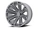 Asanti Cleaver Titanium Brushed 6-Lug Wheel; 20x12; -40mm Offset (07-13 Sierra 1500)