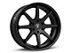 Asanti Kaiser Satin Black with Gloss Black Lip 6-Lug Wheel; 22x9.5; 30mm Offset (07-13 Sierra 1500)